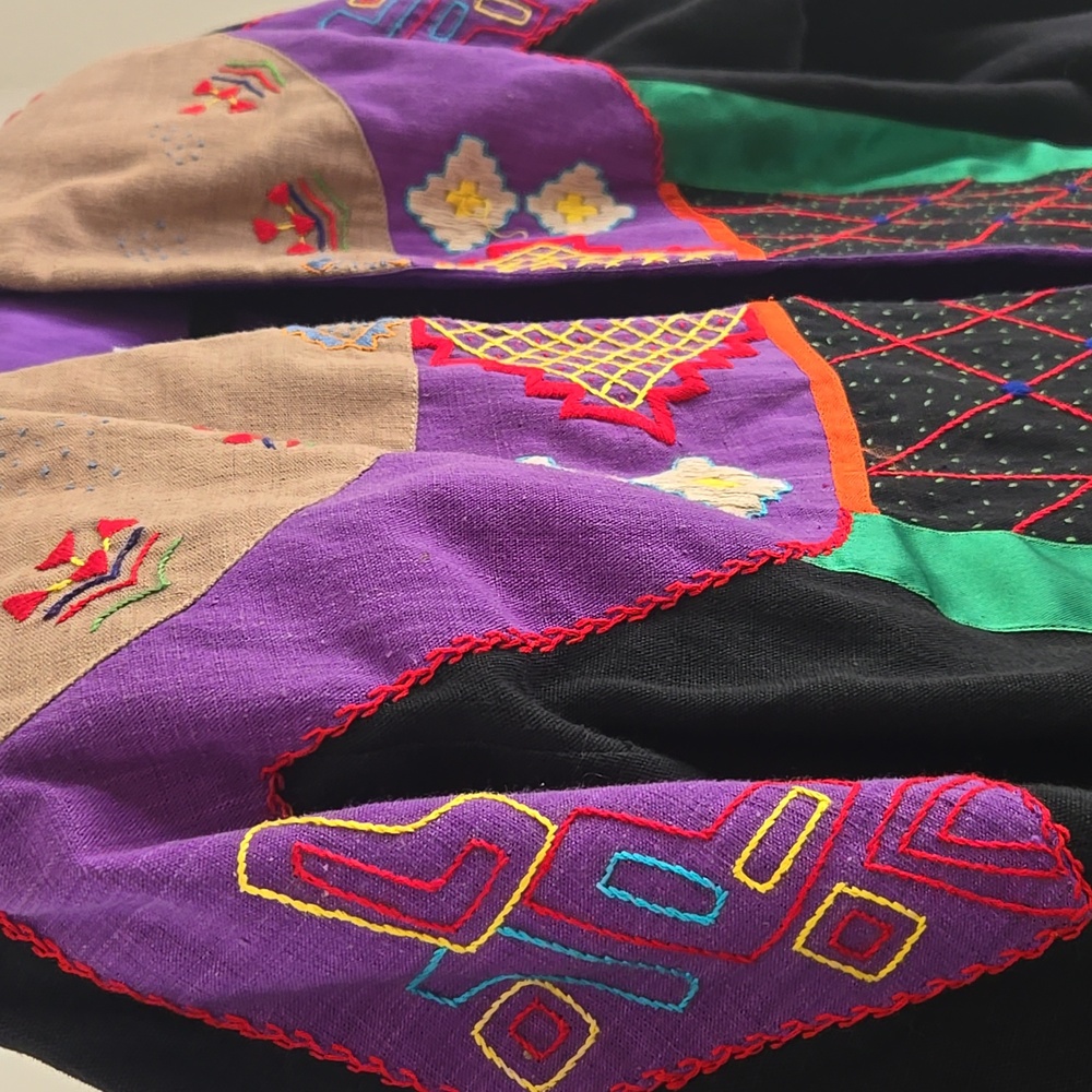 Vintage Handmade Western 100% Cotton Embroidered Women's Jacket Size: Large - Picture 2 of 6